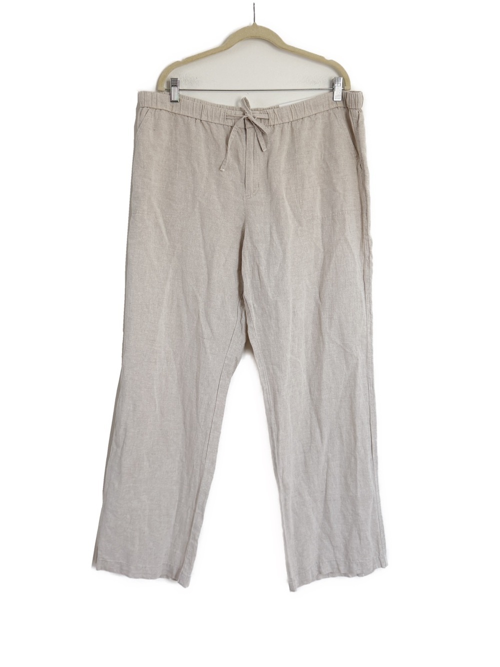 Liz Claiborne Linen Blend Wide Leg Pants Flax Size XL NWT - Picture 5 of 6